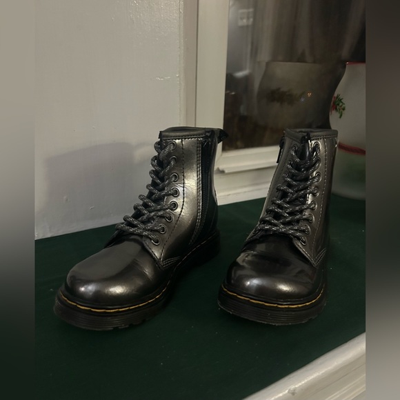Dr. Martens 1460 metallic lace up boots. Junior size 11. - Picture 3 of 6